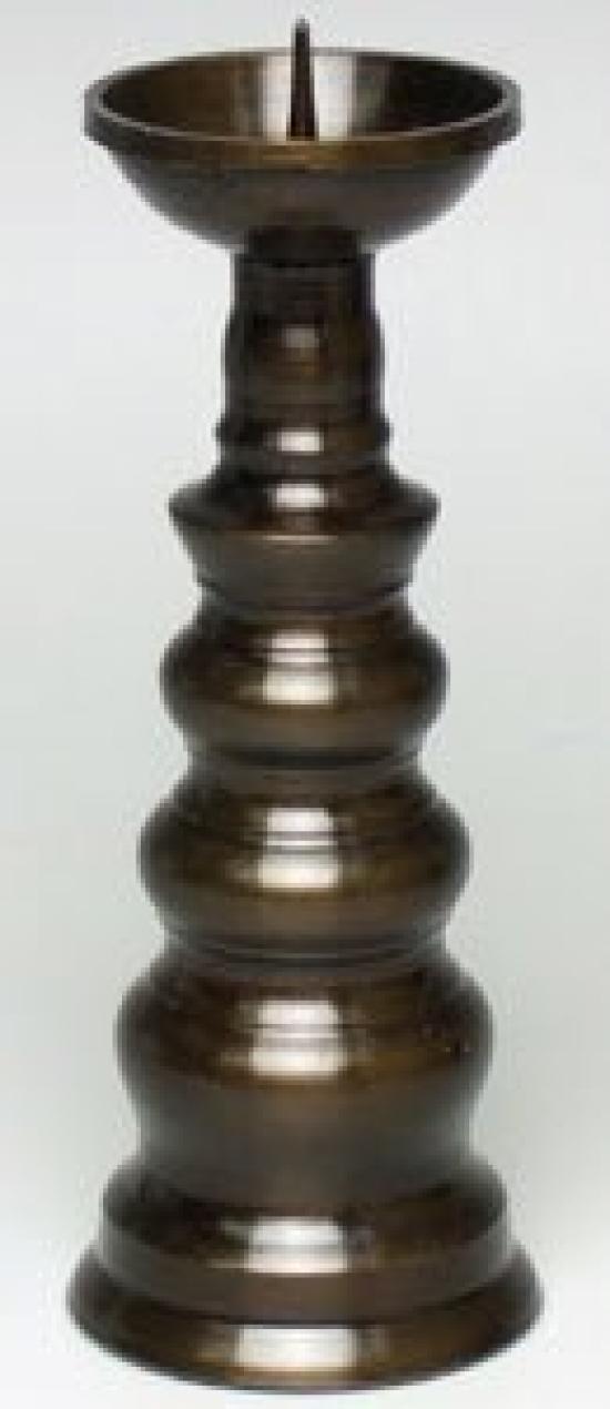 

Kyoto Butsudan Hayashi Buddhist Altar Accessories, Colored Candle Holder, 3-inch (10cm) High, Brass Wax Stand, Candle Holder, Mini Candle Holder,