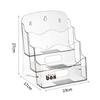 Transparent PET Desktop Book Storage and Display Organizer