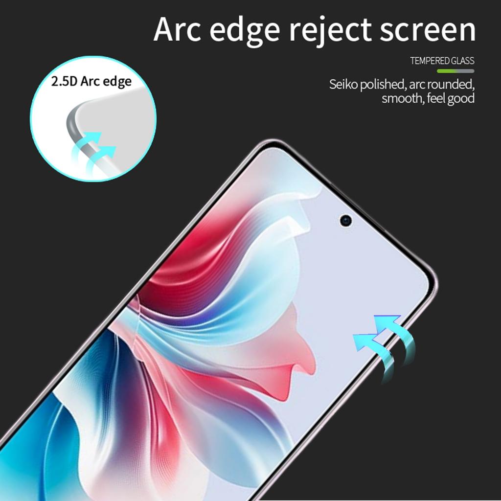 PINWUYO JK Tempered Glass Film Series-2 for Oppo Reno11 F 5G Full Screen Protector Anti-explosion
