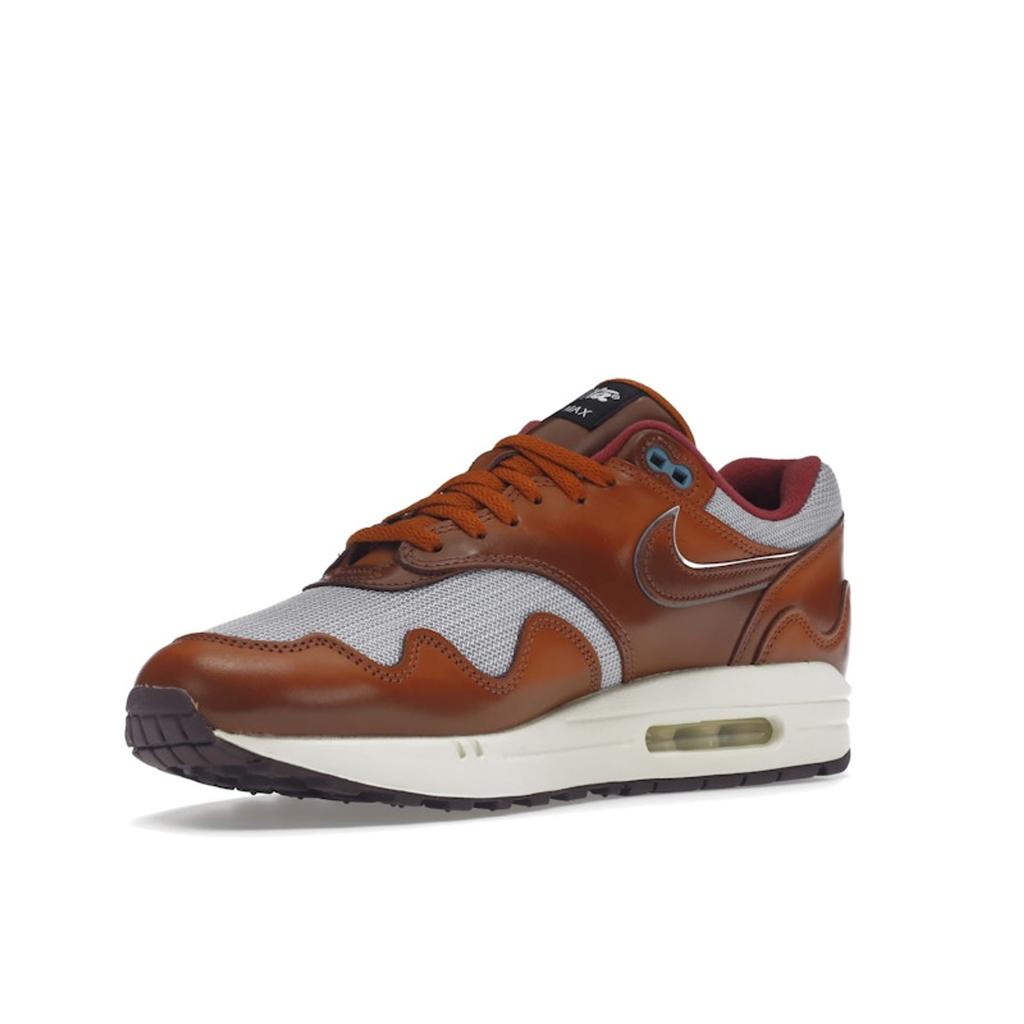 Nike Patta x Air Max 1 Dark Russet Zapatillas Unisex Marrón Plata Metálico DO9549-200