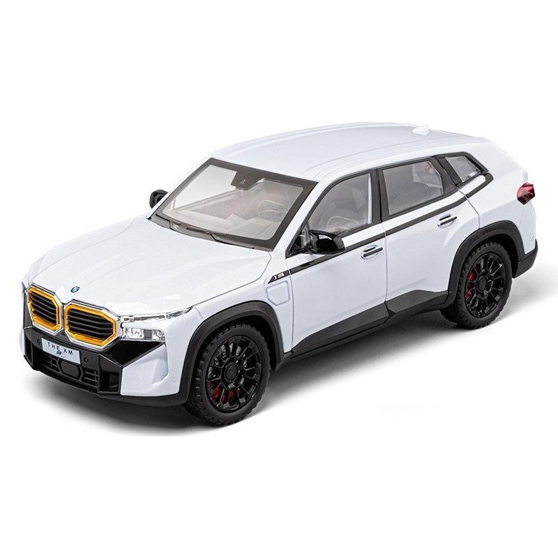 

1/24 BMW XM Металева лита модель автомобіля Звук і світло Дитячі іграшки Подарунки з Колекційними предметами для дітей Хобі Подарунок Хлопчики білий