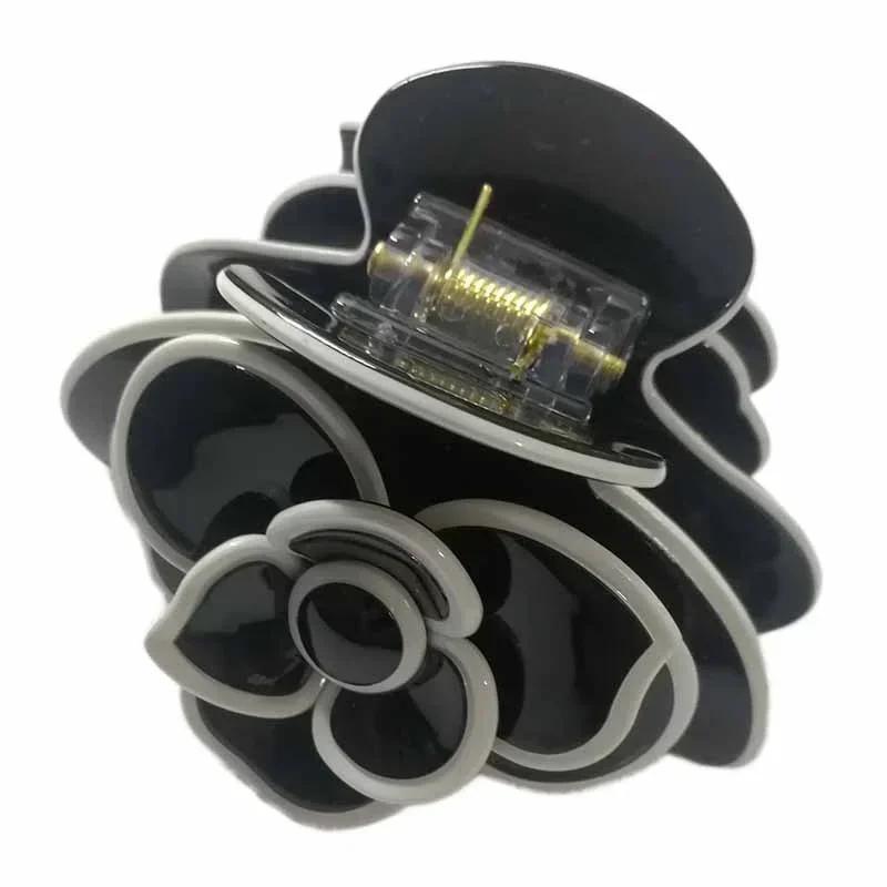 Женская Мода Камелия Заколка-Краб Зажим Девушка Цветок Ручная Работа Модная Бижутерия Аксессуары для Головы для Женщин Подарки на День Рождения