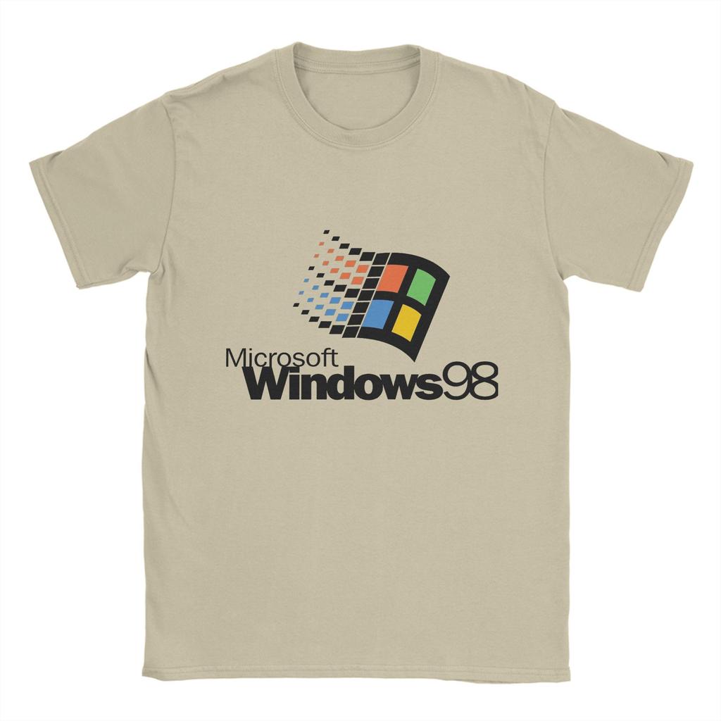Microsoft Windows 98 T Shirt Summer  Cotton T-Shirts For Male Popular Loose Tee Shirt Short Sleeve Classic Tops