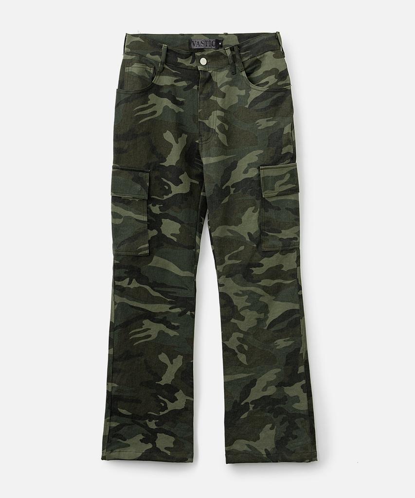 VASTIC Bootcut Camo Cargo Pants_Khaki