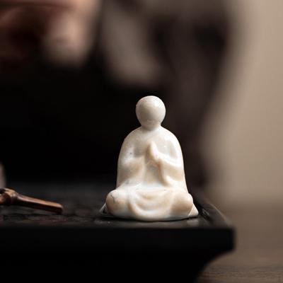 Buddha Figurine Small Collectible for Desk Tea Room Display