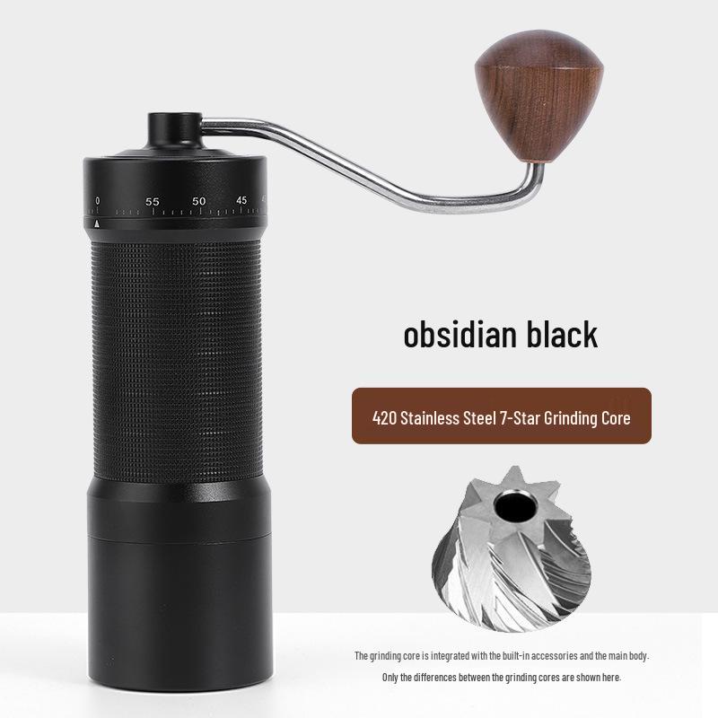 Portable Stainless Steel Manual Coffee Grinder with Hand Crank