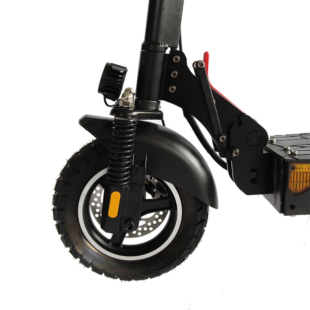 L12 Faltbarer Elektroroller, Schwarzer Rahmen, 48V 16Ah Akku, 10 Zoll Geländereifen, Maximale Reichweite 45-50KM, Doppelscheibenbremse, Elektroroller für Erwachsene Stadt