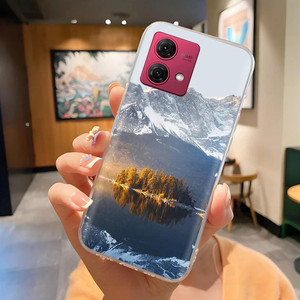 Für Moto G84 Hülle Mode Niedliche Cartoon Rückseite Für Motorola Moto G84 Handy Silikon Hüllen 6,8 Zoll MotoG84 Schutz Fundas