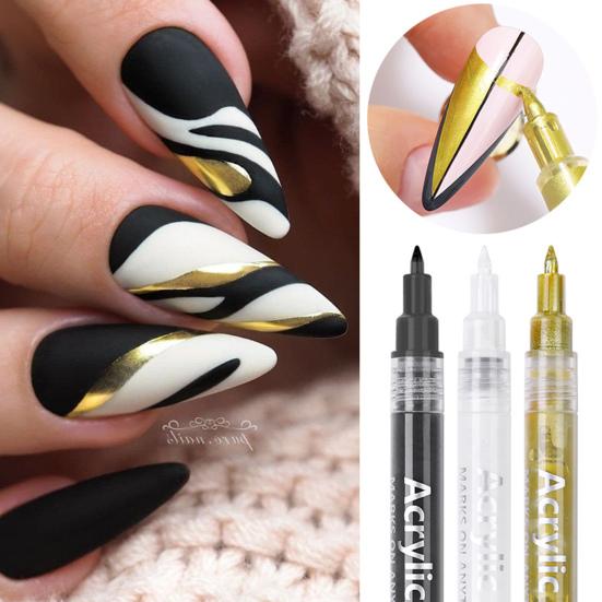 Praktischer Nagelliner-Stift, professionell, bunt, einfach zu färben