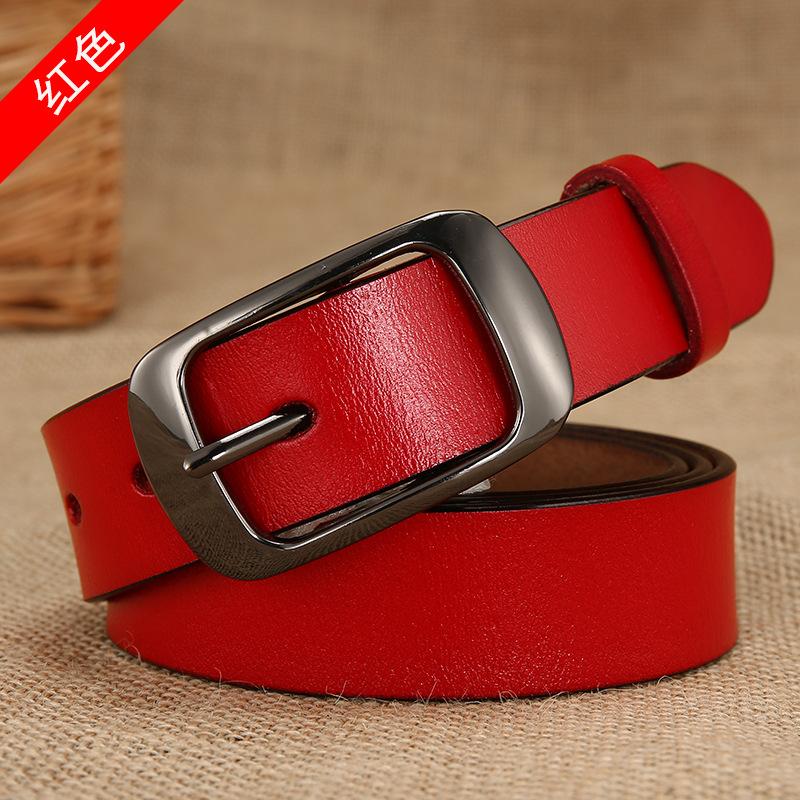 Popular Women'S Belt, Women'S Leather Belt, Pure Cowhide Belt, Women'S Pin Buckle, Women'S Model