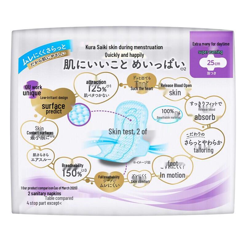 Laurier Kao Bare Skin F-Series Day Use Sanitary Napkins