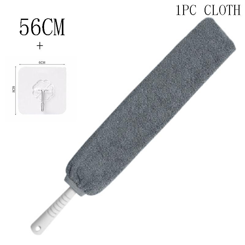 Neuer ausziehbarer Eckgriff von 110 cm - 158 cm Mikrofaser für Sofa Boden Mikrofaser Staubwischerbürste mit ausziehbarem flexiblem Griff