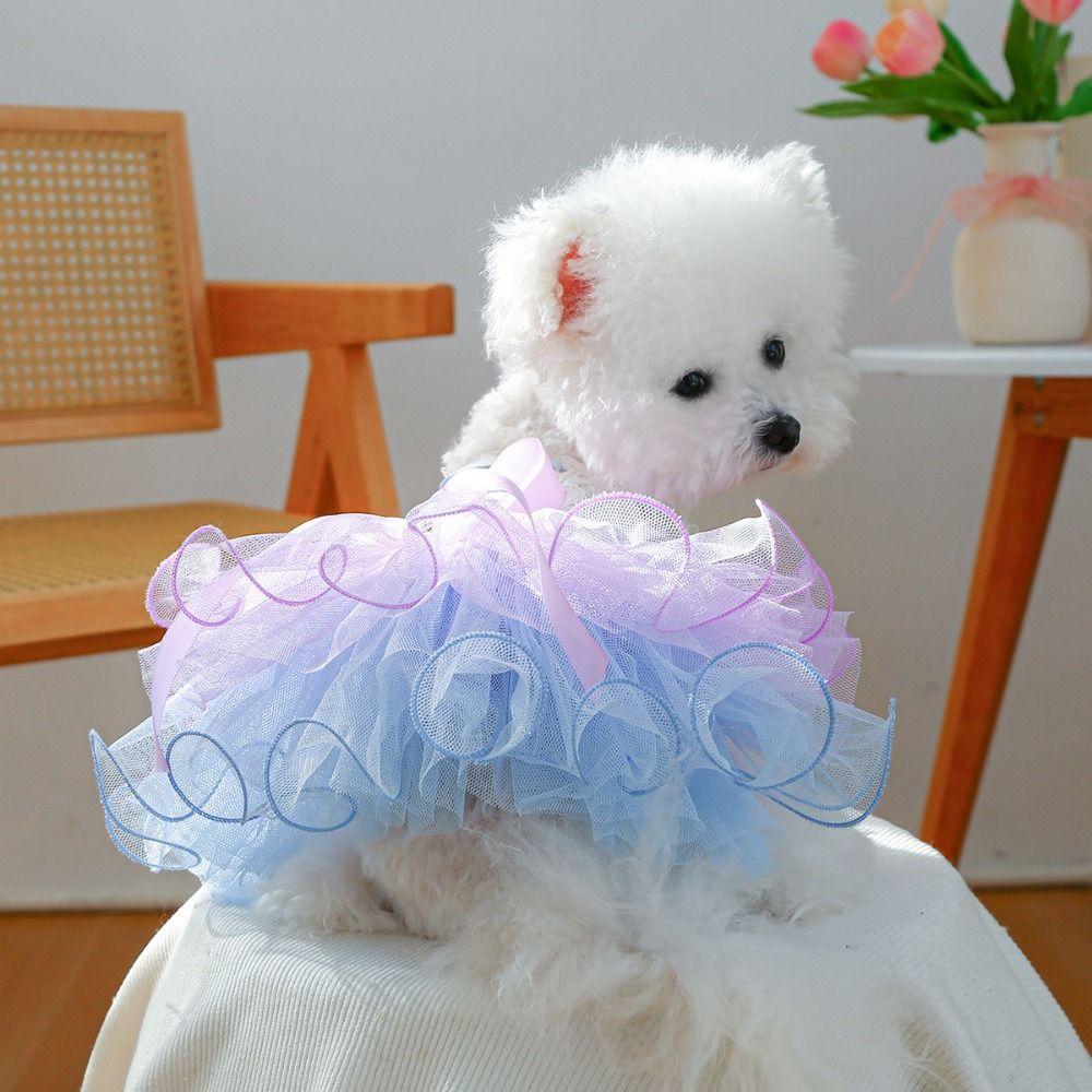 Exquisite Dreamy Yarn Skirt Soft Dog Skirt Creative Pet Princess Dress Pet Supplies