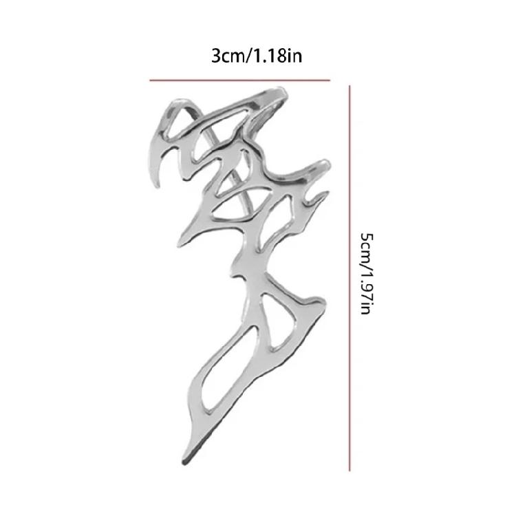 Innovative No Piercing Mechanical Ear Hangers Party Accessory Ear Clip Cuff Earrings Suitable for Various Occasions