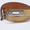 Hermes [Brand New, Unused] 2024 W-stamped Mini Kelly Double Tour Leather Bracelet T2 Metallic goldUsed