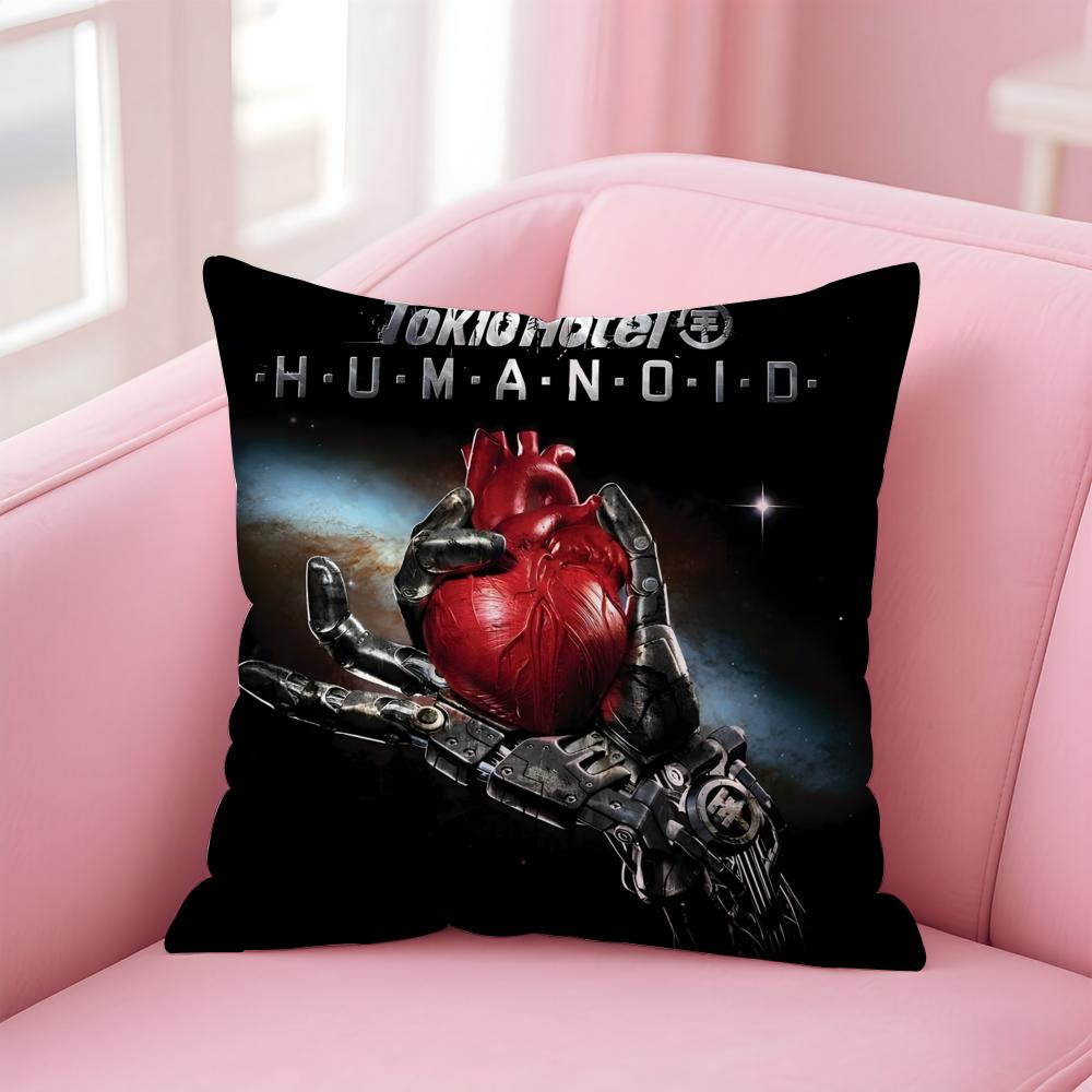 Band T-Tokio H-Hotel Cushion Cover Comfortable Reversible Pillow Cover Ideal for Car Sofa Bedroom & Beyond