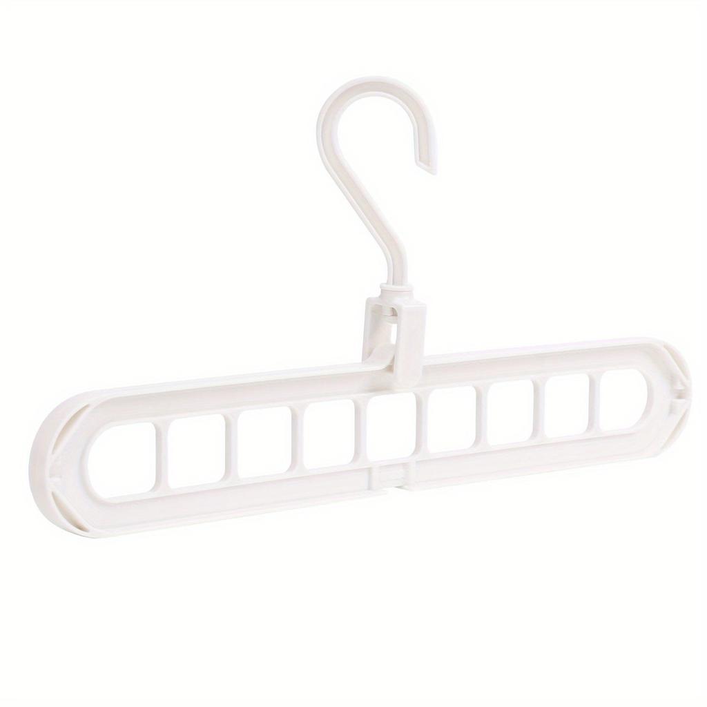 9-hole Hanger 360° Rotating Folding Hanger Space-saving Storage Rack Clothes and Pants Storage Durable Home Dormitory