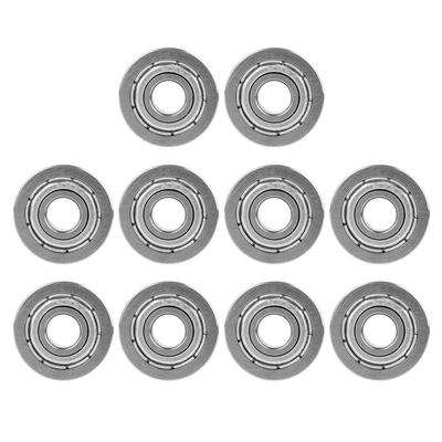 10 vnt. F695ZZ Dvigubai ekranuoti Miniatiūriniai Flanšiniai Rutuliniai Guoliai 5x13x4mm