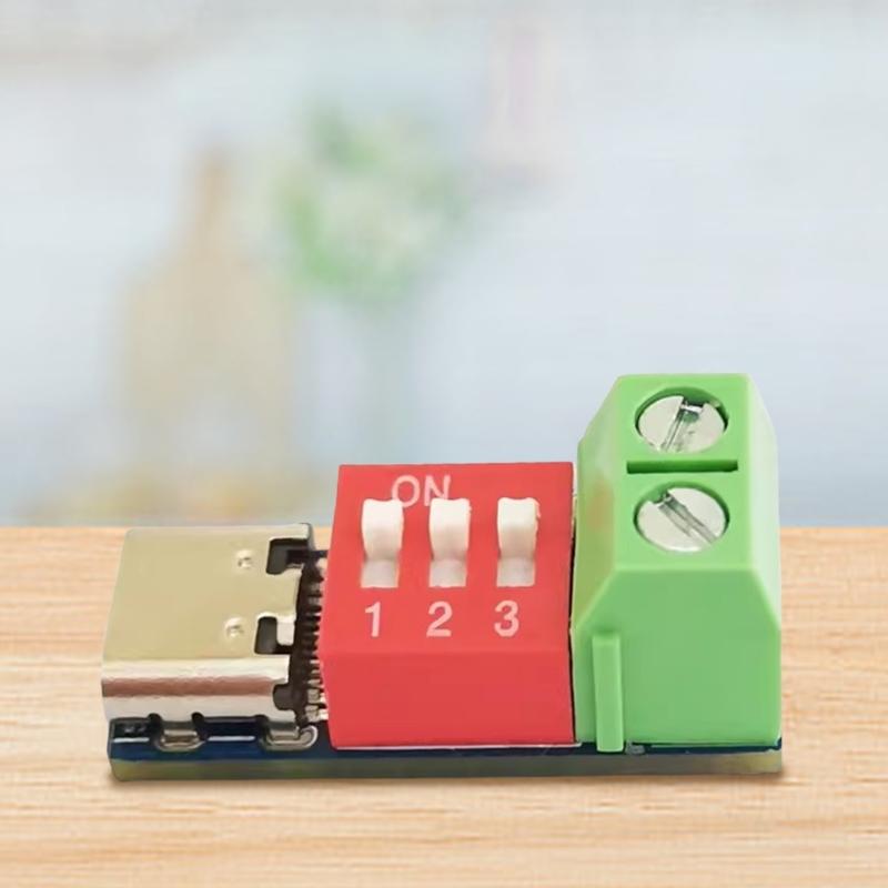 Programmable Power Supply Testing Tool DC5-20V Power Module For Fast Charging Voltages Adjustment Via DIP Switches