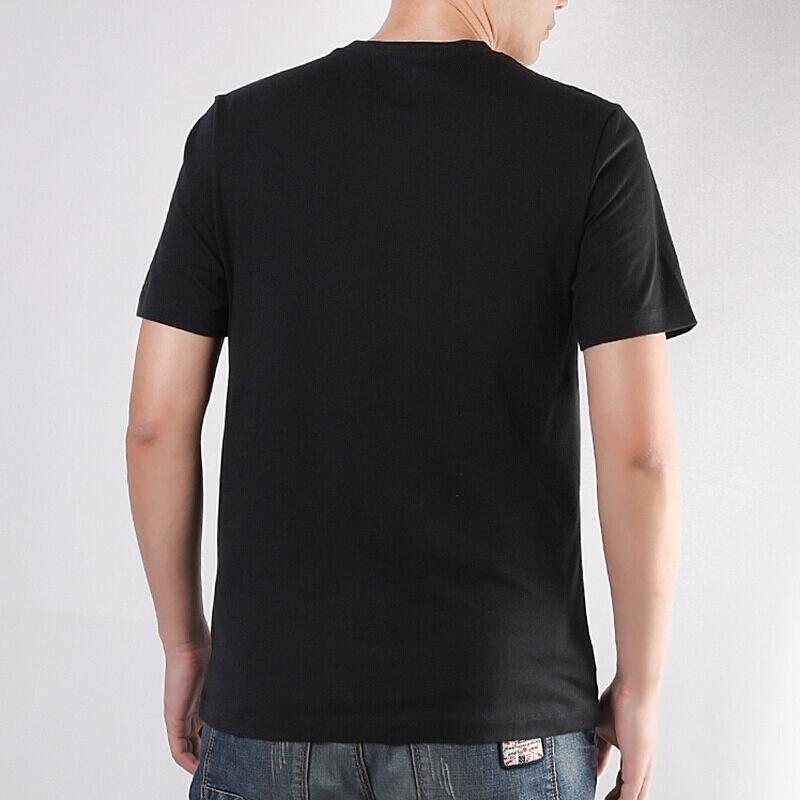 Jordan Brand Reflective Vertical Logo Print Short Sleeve T-Shirt Men Tops Black CU1684-010