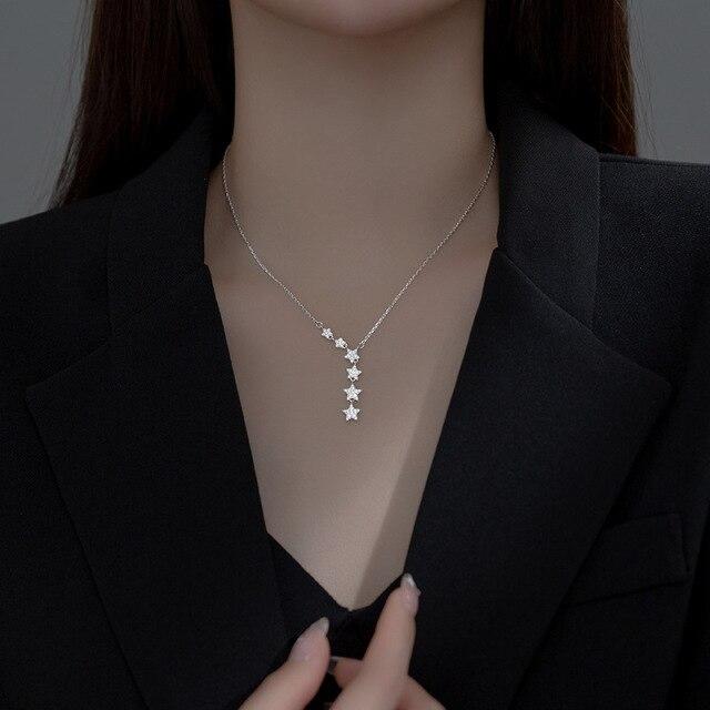 

Trustdavis Подлинное 925 пробы стерлингового серебра темпераментное милое колье ослепительное CZ короткое ожерелье для женщин свадебные украшения подарок DS1869