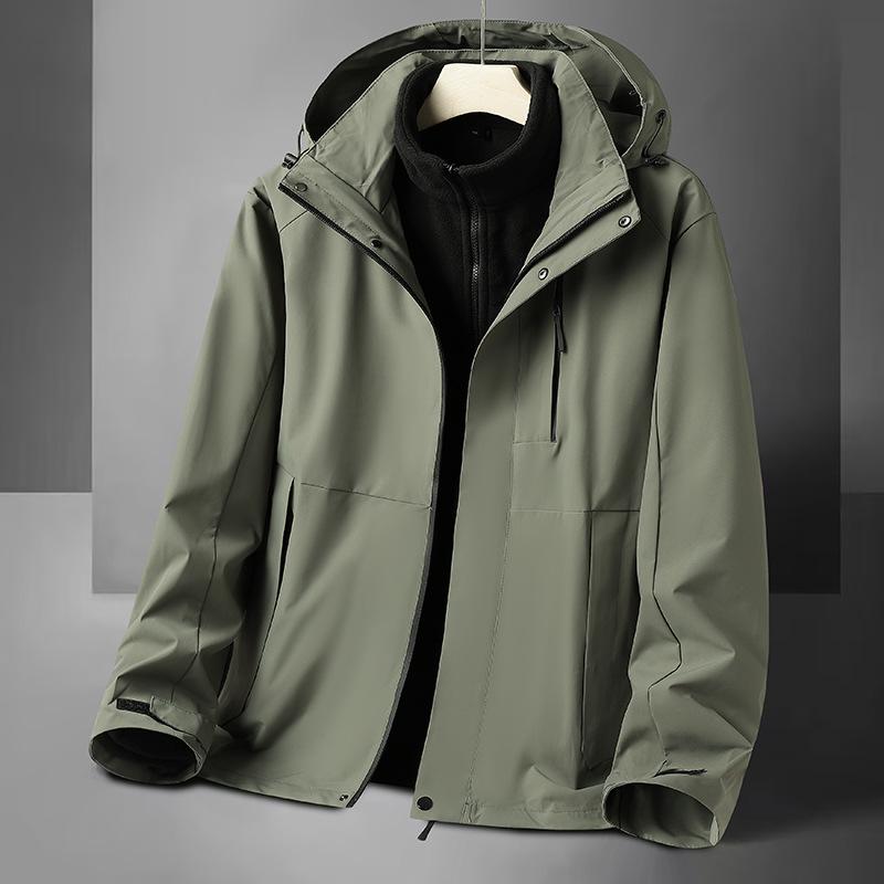 Pierre Cardin Men's 3-in-1 Fleece-Lined Windproof Jacket for Autumn/Winter