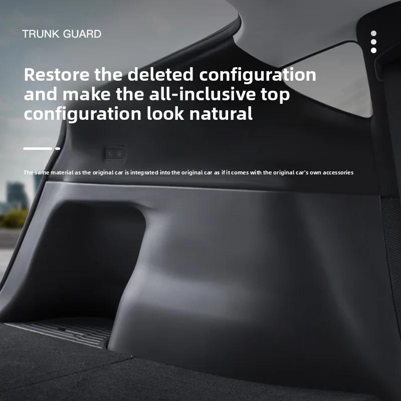 Car Sticker For Tesla Model Y Juniper YL 2025 6-seater Sides Trunk Protective Panel Trunk Left and Right Protective Panel Car Mo