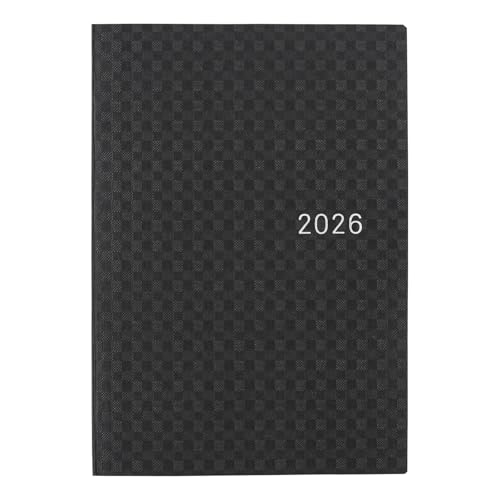 Hobonichi Techo 2026 HON Édition Anglaise Série Papier/Gingham Noir [A6/1 page par jour/Janvier/Commence le lundi]