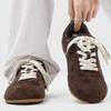 Trendy German Training Shoes Commuter Casual Shoes Men'S And Women'S Shoes Thin Soles Crooked Head Sports Lace-Up Retro Round Head