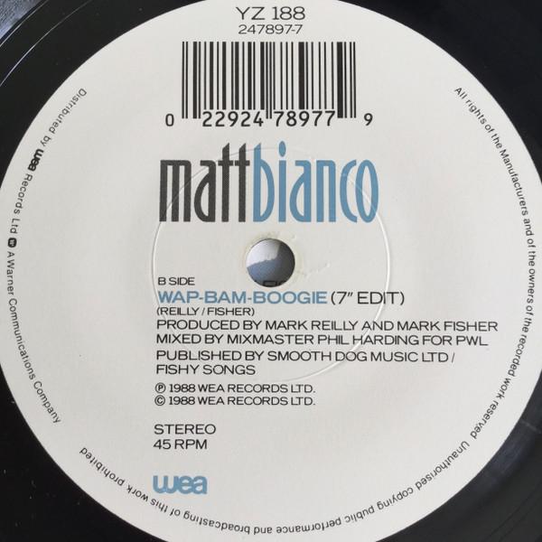 

7inch Record MATT BIANCO - Don t Blame It On That Girl YZ188 WEA 1988 UK Dance & Electronica Used