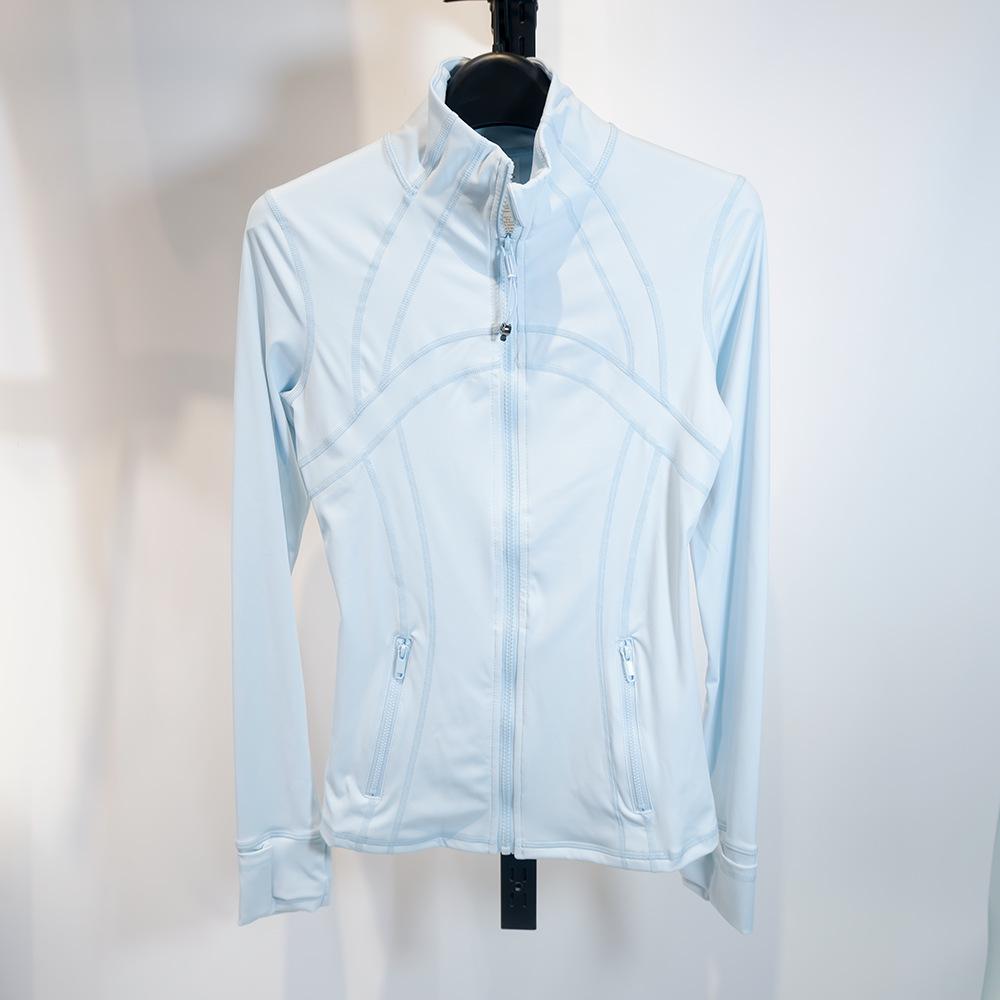 Women's Spring Yoga Sport Jacket - Tight Fit, Casual Jogging, Breathable, Zippered, Stand-Up Collar, Long Sleeve.