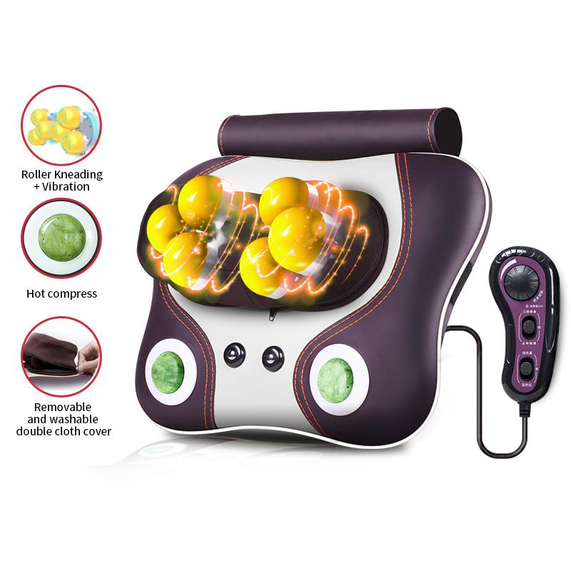 

Подарки массажеры для спины, Шиацу разминание для шеи и плеч, Массажная подушка с подогревом и вибрацией для расслабления для женщин/мужчин/папы/мамы/ US Plug