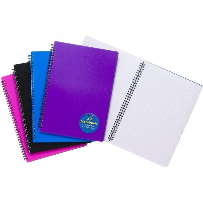 Tiger Feint Ruled A4 Notebook (Pack of 5)