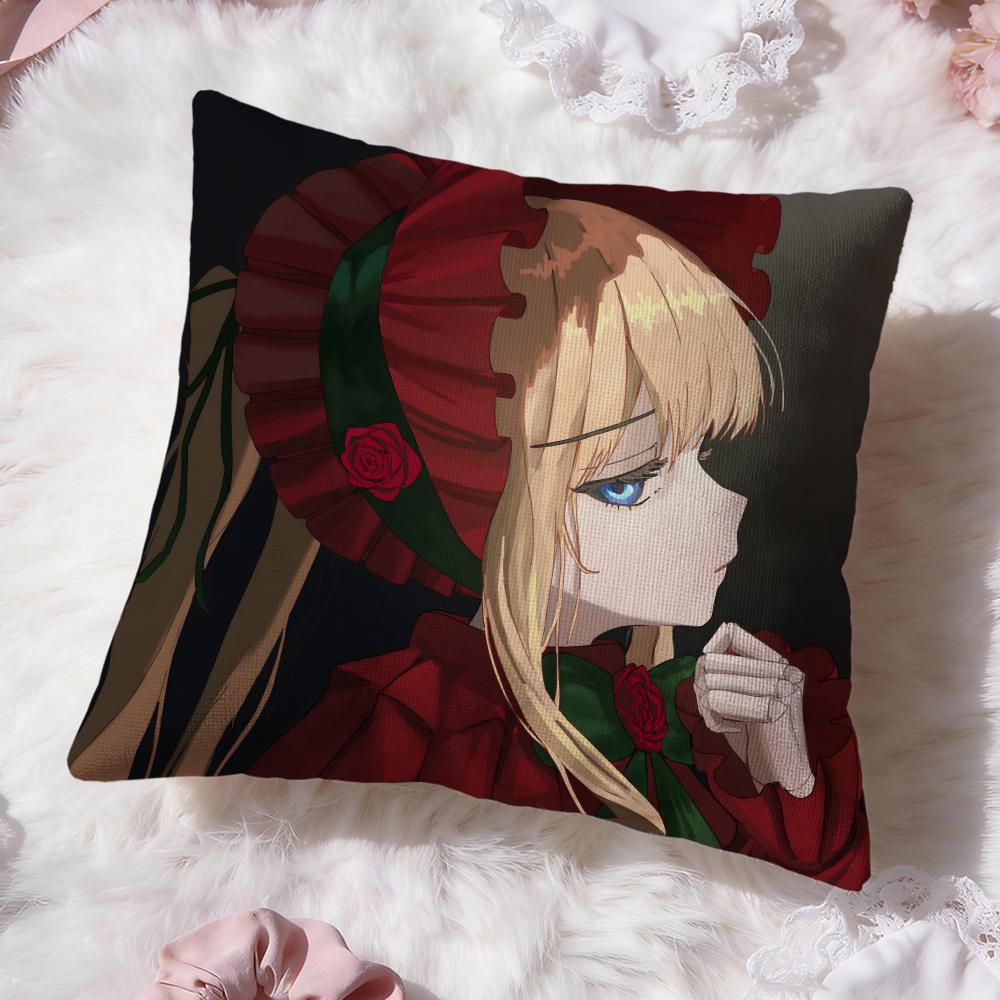 classic anime r-Rozen Maiden Cushion Cover Premium Comfort Reversible Pillow Cove -Two in One Design for Any Room & Car Interior