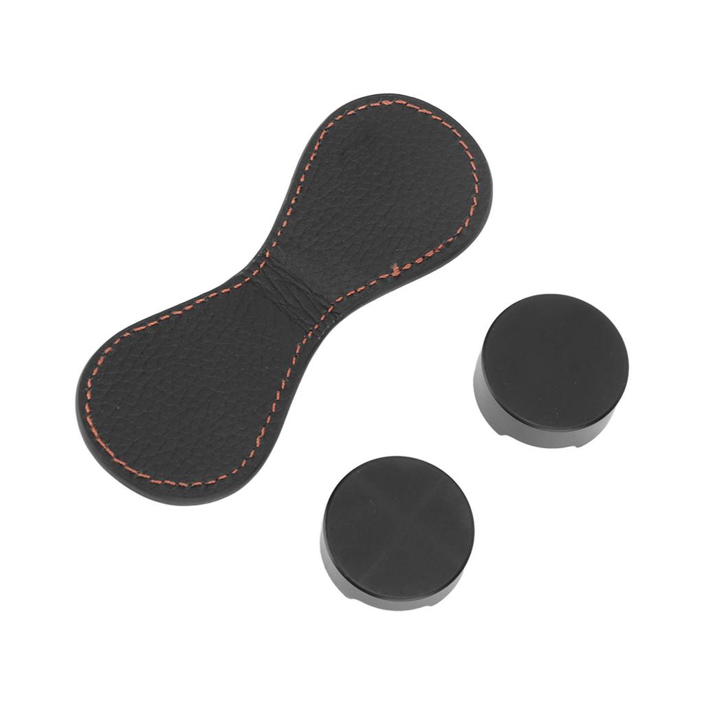 Magnetic Pocket Billiard Chalk Holder Leather Chalk Clip Billiard Pool Cue Snooker Accessory Black