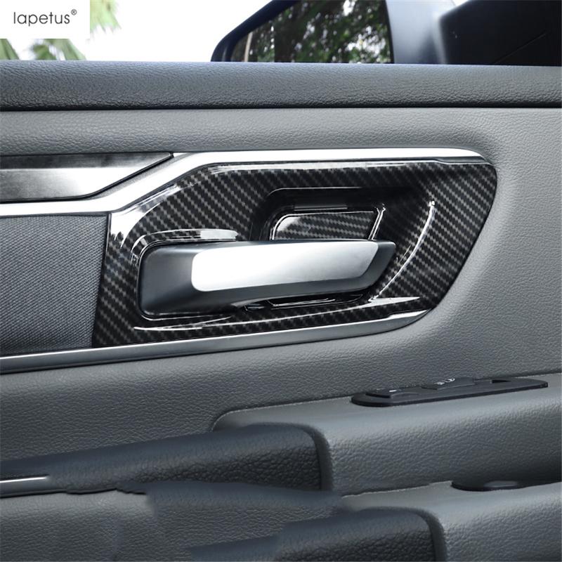 Handle Bowl / Window Lift / Dashboard Frame / Steering Wheel Cover Trim Carbon Fiber Accessories For Dodge Ram 1500  - 2025