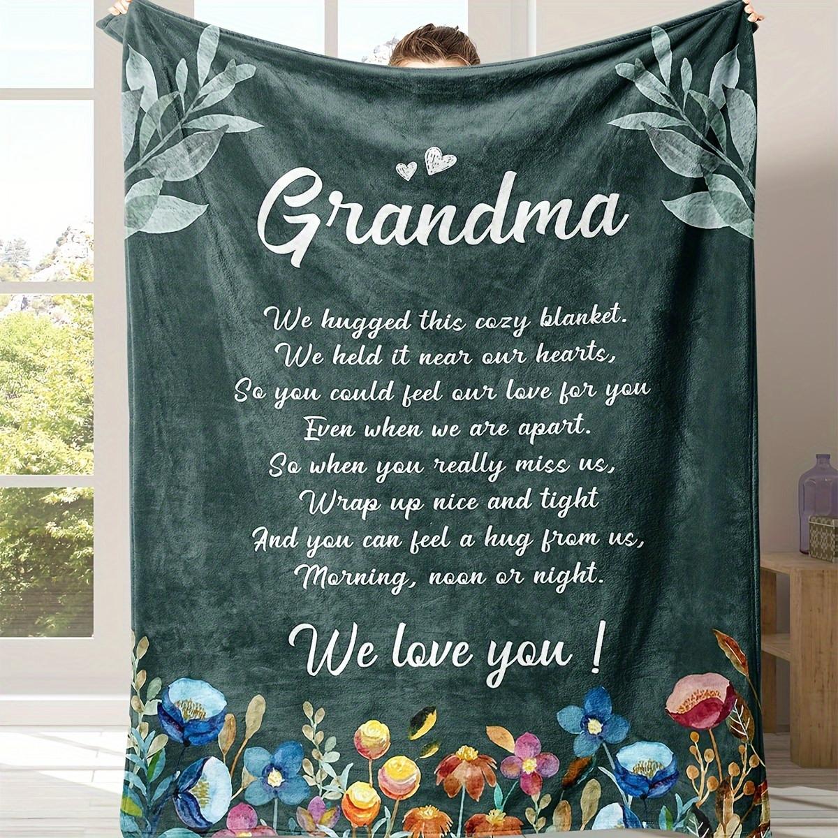 Grandma Gift Blanket - Soft 30s Yarn Style All-Season Cozy Sofa Throw 70x100cm