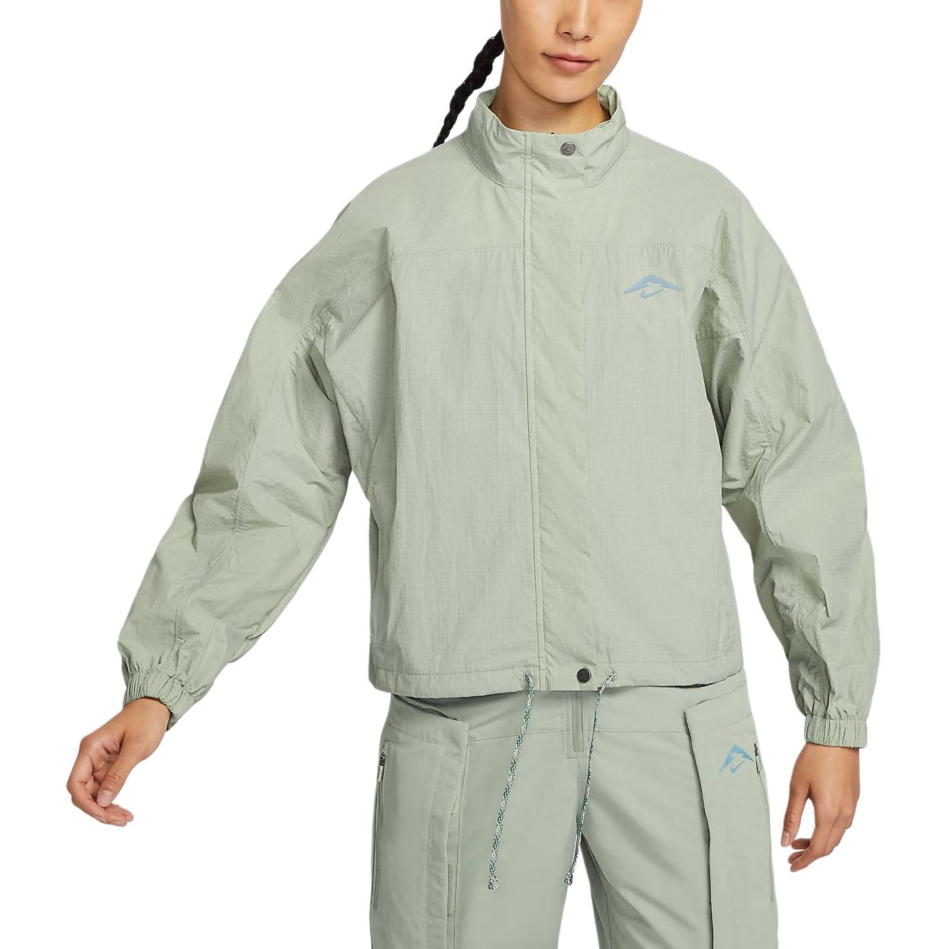 

New Nike Trail Jackets & Coats Women s Horizon Green/Coastal Blue FN5926-370 L