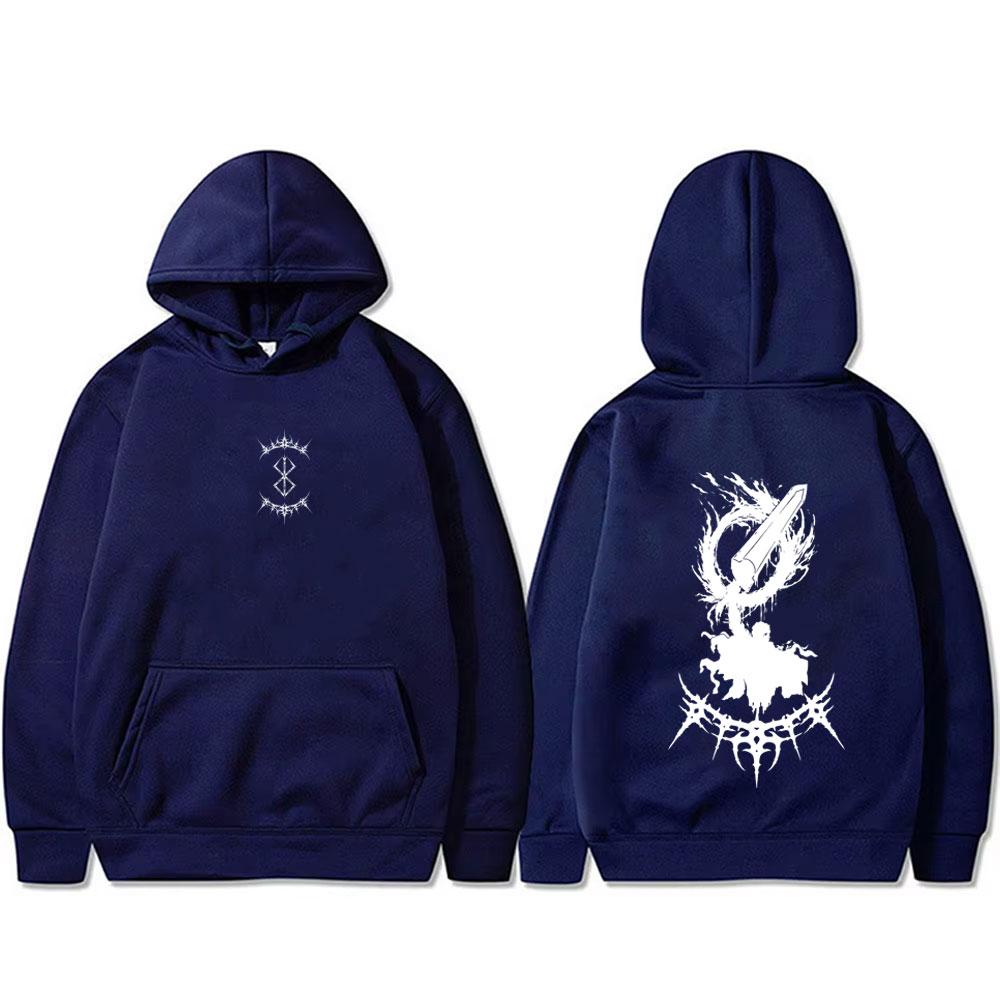 Anime Berserk Guts Hoodie Harajuku Manga Skull Knight Gatsu Griffith Zodd Sweatshirt Men Women Fashion Tops