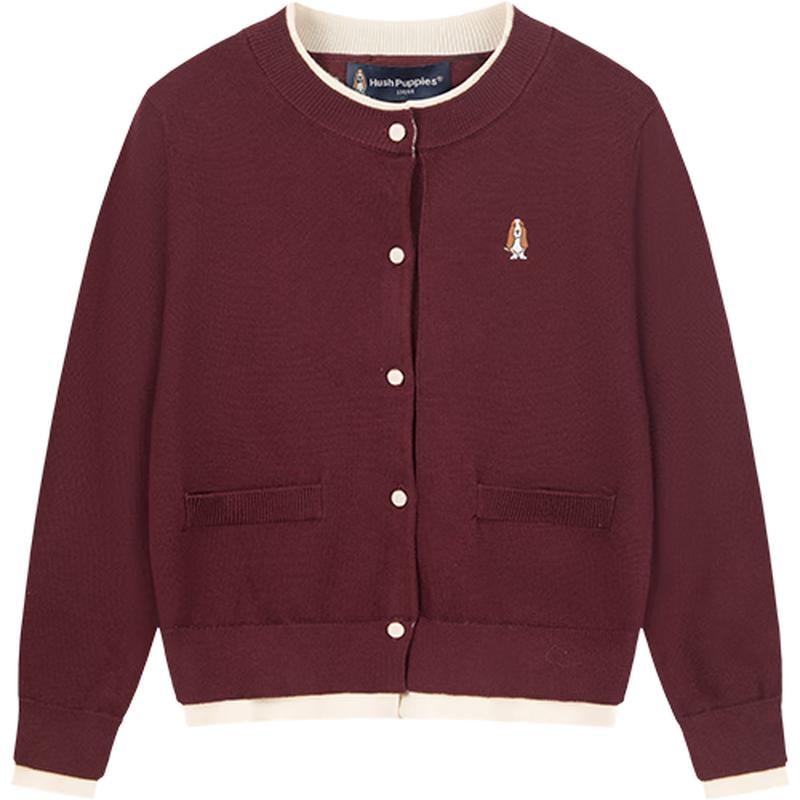 

Hush Puppies Girls Collegiate Faux Two-Piece Knit Cardigan 140