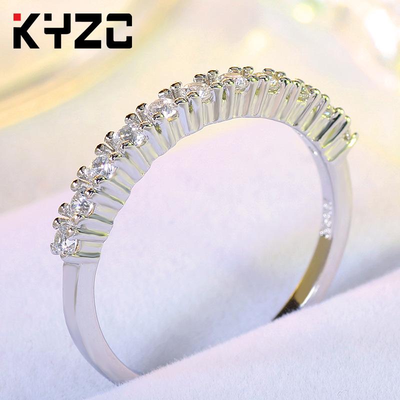 Ring Women S Jewelry Offerings Inlaid Zircon Ring Single Row Diamond Ring Ring No. 8