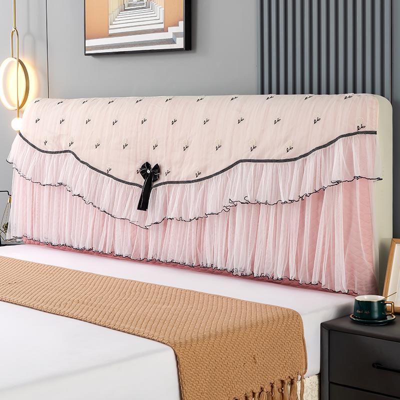 European Lace Headboard Cover, 2026 Dustproof Universal Fit