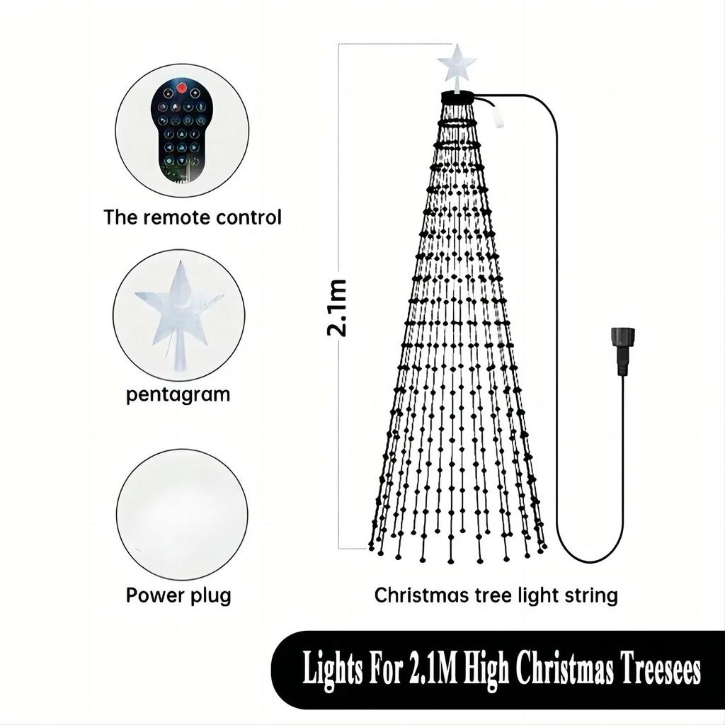 Christmas Tree LED Lights 400LEDs Smart RGB LED String Lights Holiday Decoration for Indoor Outdoor Tree APP/Remote Control