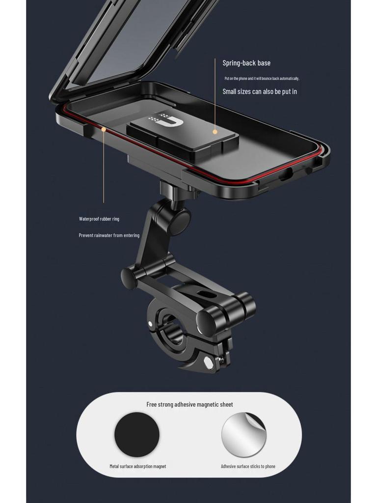 Waterproof Multifunctional Phone Holder for Cars, Motorcycles, and Bicycles