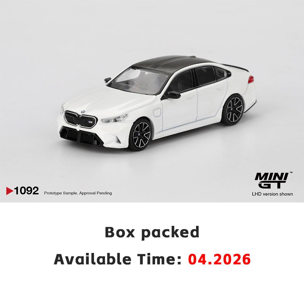 

PreSale MINIGT 1/64 Diecast Model Car BMW M5 Alpine White Blister Packaging High Performance Model Collection