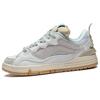 New LiNing Wave GOLDEN Anti Slip Wear Resistant Low Top Skateboard Shoes Women's White Gray AECS074-3