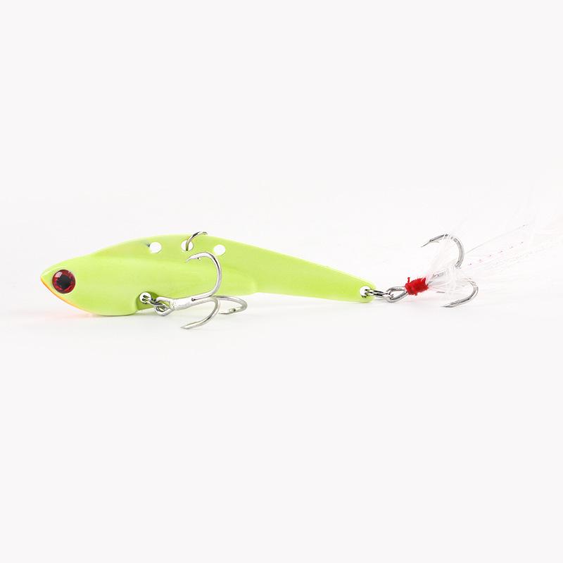 Bighead Fish VIB Metal Lure with Blood Groove Hook for Freshwater and Sea Fishing - Ideal for Asp and Bass.