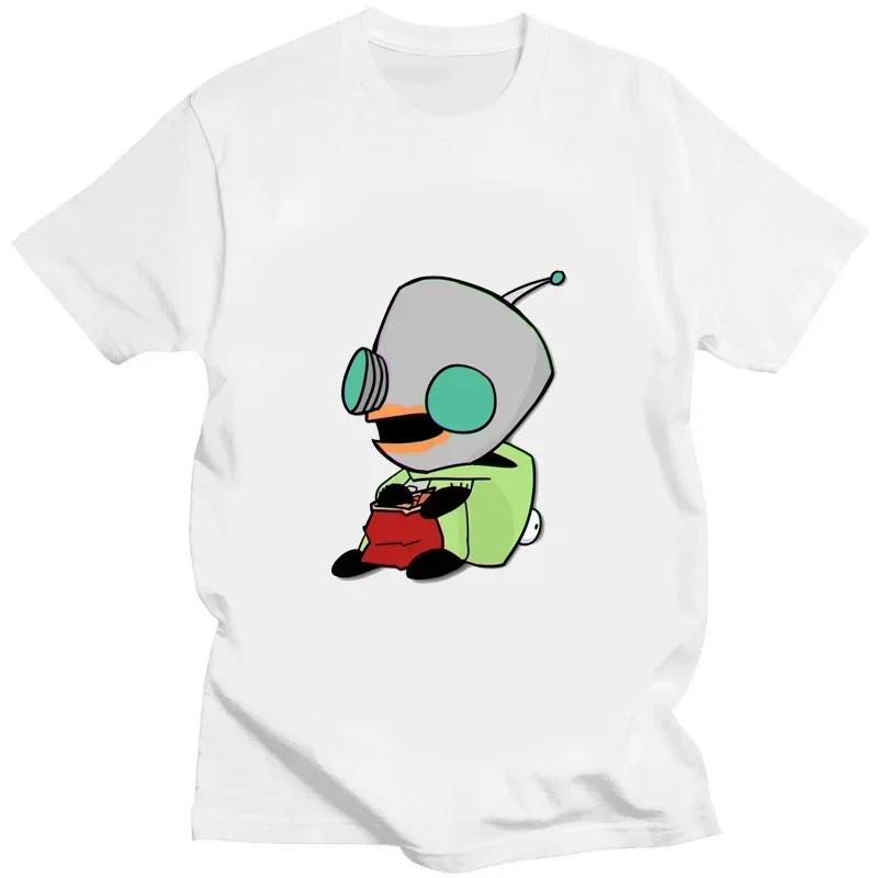Invader Zim Graphic Tshirt Kawaii Zim Image Unisex Women Retro Shir Fashion Tee Cute Print Cartoon T Shirt Creativity Shortsleev S