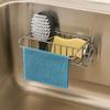 Stainless Steel Sponge Drainer Rack Hollowed Sponge Stand Sink Sponge Holder  Bathroom