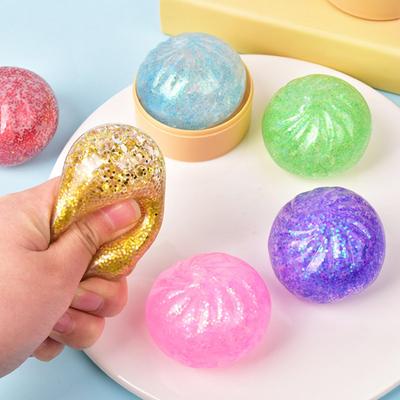 Sensory Squeeze Toy Calming Stretchy Relaxing Gadget Funny Squeeze Toy Dumpling Shape for Boys Girls Students Adults Classroom